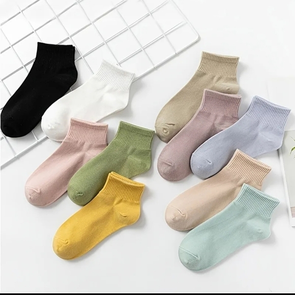 Solid color pastel ankle sock bundle pastels - Picture 5 of 6